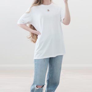 Oversized T-Shirt with Alien Cutout